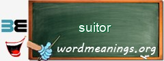 WordMeaning blackboard for suitor